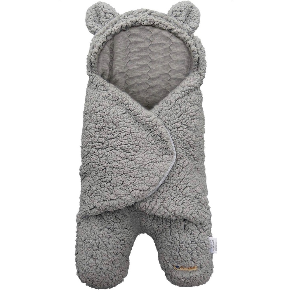 BlueSnail Newborn Receiving Blanket Baby Sleeping Wrap Swaddle(Light Gray)